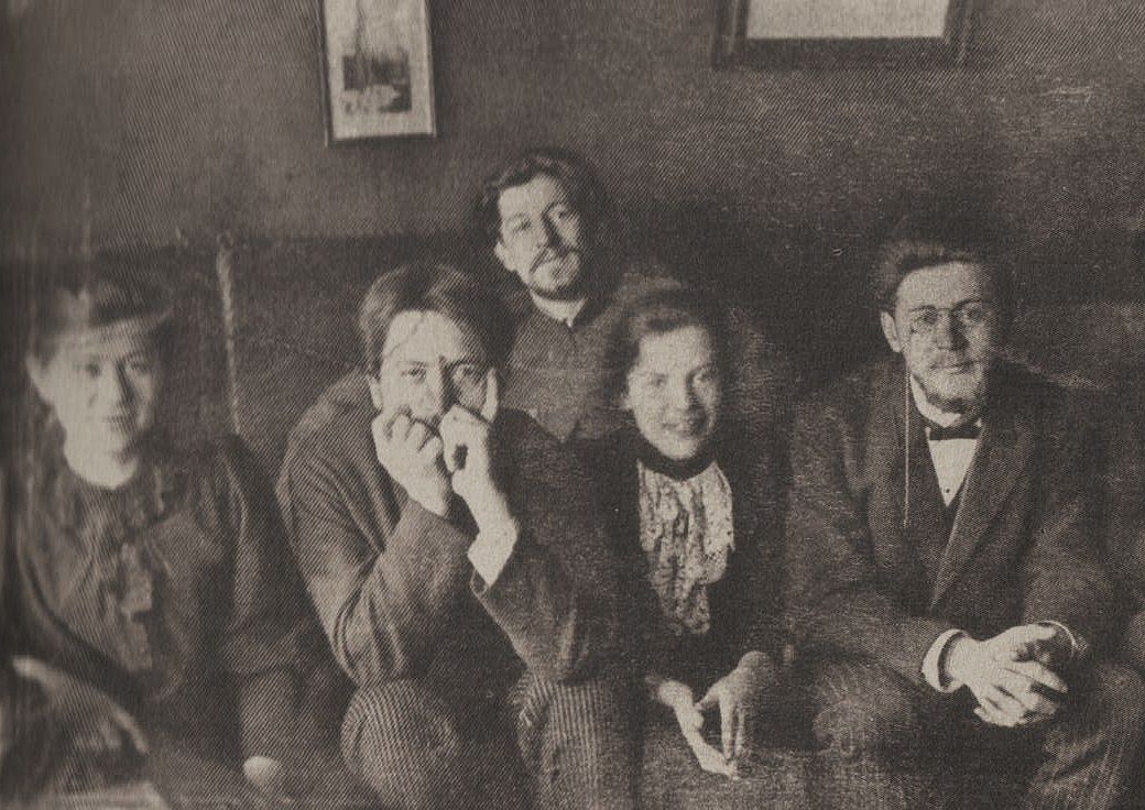 Чеховы в Мелихове, март 1892, снимок Александра Чехова